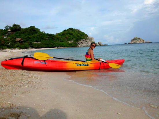 Auf gehts mit dem Kajak.