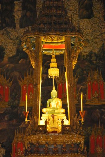 Die Statue des Jadebuddha.