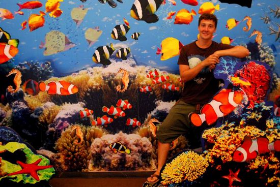 Am Eingang zur Oceans World - der war noch umsonst...