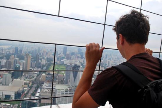 Den Ausblick genießen.