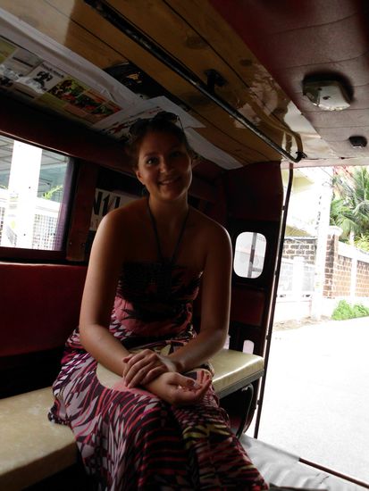 Im Songthaew, dem Sammeltaxi zur Shooting Range.