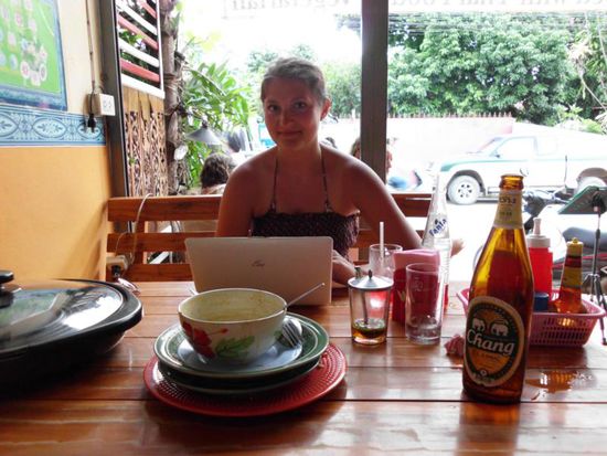 Essen und für euch zu hause schreiben.