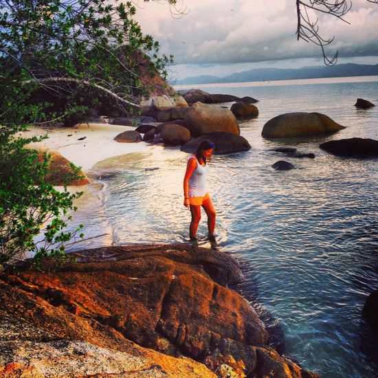 Am Strand zurück zum Resort