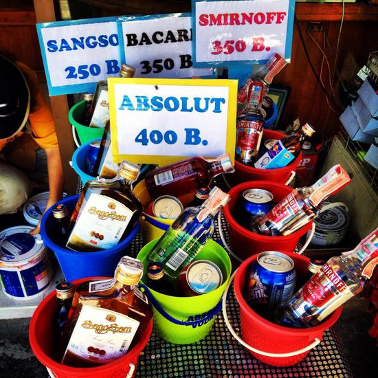 Die typischen Buckets - wie Sangria auf Malle