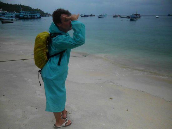 Sai Ree Beach bei leichtem Regen, der später aber der Sonne gewichen ist
