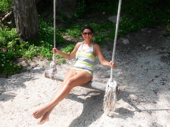 Die Liebesschaukel war auch noch da 