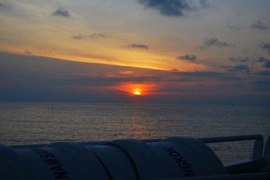 Ein letzter schöner Sonnenaufgang über dem "Golf von Thailand"