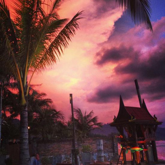 Ein unglaublich schöner Himmel direkt nach dem Sonnenuntergang