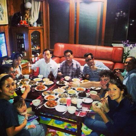 Essen bei Jen's Familie
