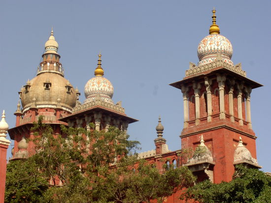 Das Hohe (super-hohe) Gericht in Madras