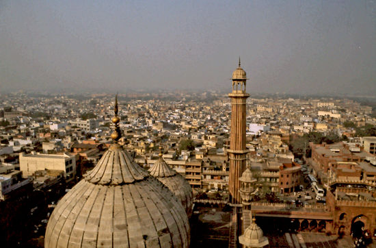 Vom Minarett der Jama Masid in Delhi