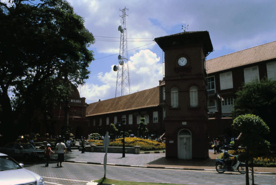 Malakka, wo einst die Holländer waren, wie man hier sieht, ....