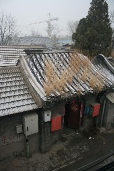 Sicht aus meinem Badezimmerfenster im kalten Pekinger Winter
