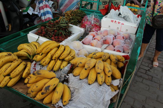 Besonders lecker: Bajiao - dieser kurzen, dicken Bananen