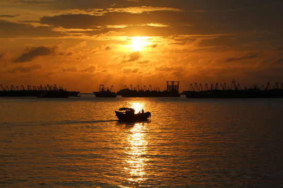 Sonnenuntergang in Beihai