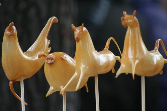 Zuckertiere zum Chinesischen Neujahrsfest