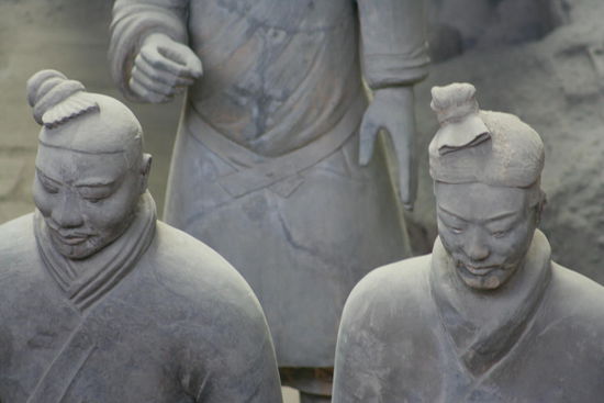 Die Gesichtszüge eines jeden der Terracottasoldaten sind einzigartig!