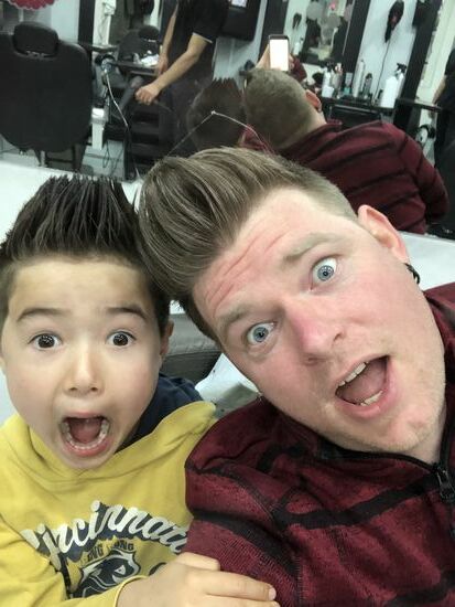 Also liess ich mir auch den selben Haarschnitt verpassen );