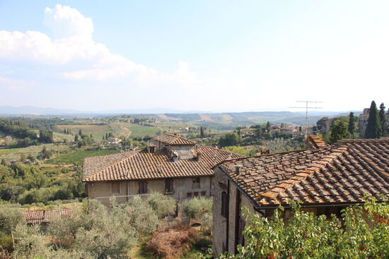 An der Landschaft um San Gimignano kann man sich nur schwer satt sehen.