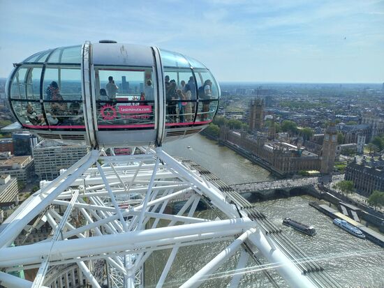 Unsere Kapselnachbarn über der Themse