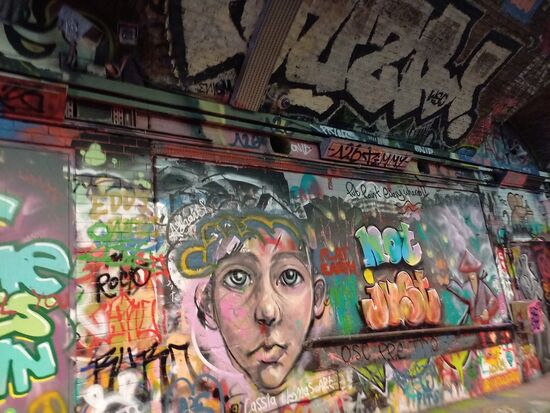 Nach dem London Eye machten wir einen Abstecher zum Waterloo Graffiti Tunnel. Auch das war eine begeisternde Erfahrung. Muss man mal gesehen haben!