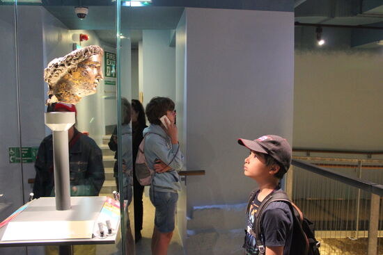 Der Bronze Kopf von Sulis Mernva, an die die Curse Tablets adressiert waren.