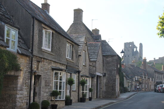 und im Hintergrund fast immer die Burgruine