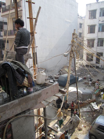 vom Luxushotel aus  dass Antoine (und ich) von der Fam aus Kashmir gesponsert bekommen ... THX