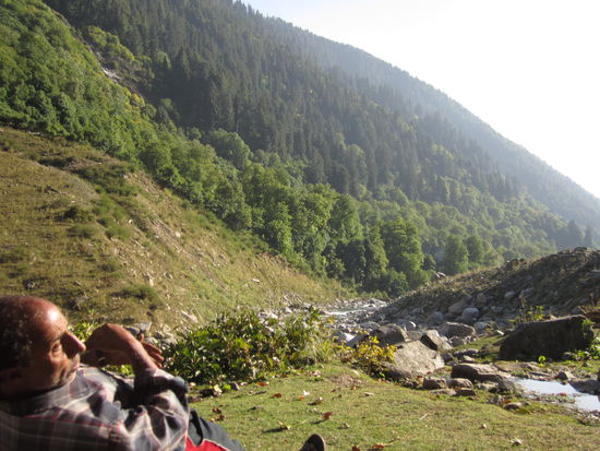 der Koch beim Faulenzen 