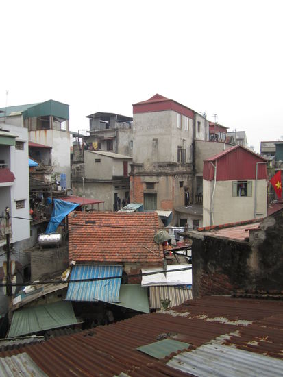 ...  der Ausblick von meinem Zimmerchen ... das Foto vom Schimmel erspare ich euch 