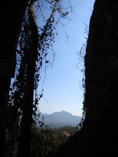 ... Aussicht am Start einer Route ...