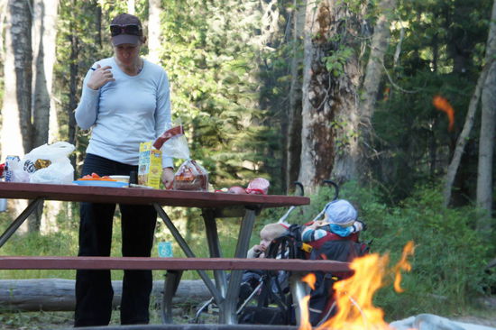 Abends gibts wie immer: Campfire