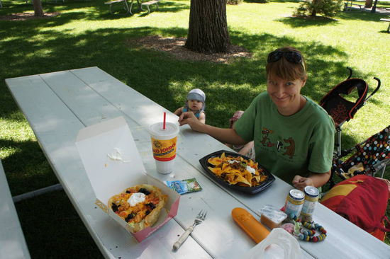 Picknick in Rock Springs mit Pausenversorgung von Taco John