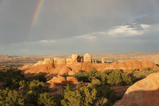 wir haben nicht vom Regen abgekriegt!