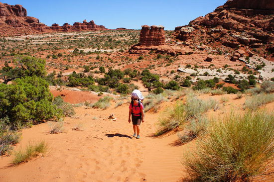 recht ordentlicher Anstieg durch schön tiefen Sand