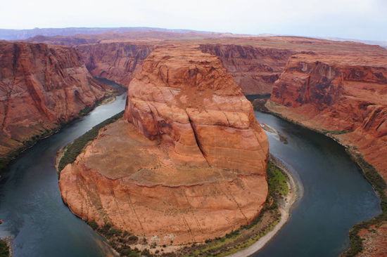 Horseshoe-Bend des Colorado River (mehr gibt mein Weitwinkel leider nicht her)