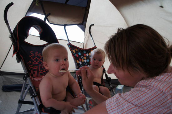 bei Sandsturm wird halt drin gefüttert