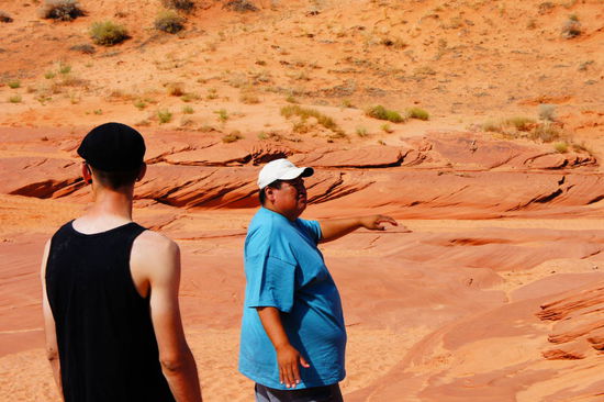 unser Guide Truman im Antelope Canyon