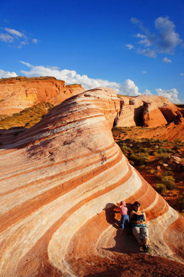 Chillen in der Abendsonne auf der Wave