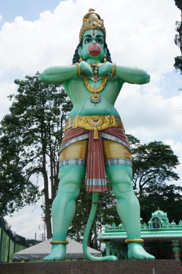 Empfang an den Batu Caves
