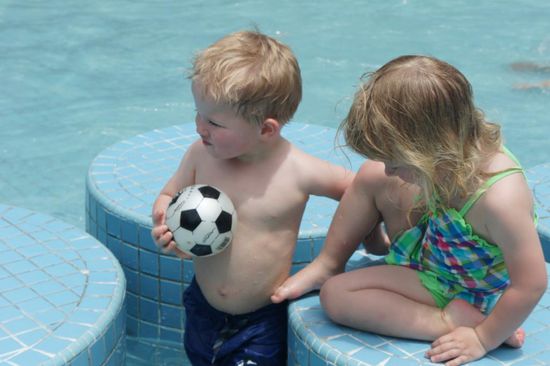 und danach ins Wasser