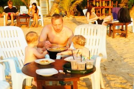 Abendbrot am Strand