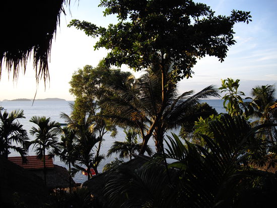 der Ausblick vom Bungalow