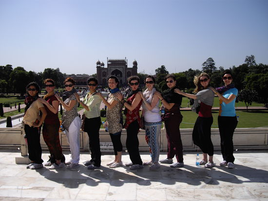 Gruppenfoto: Shireen, Annika, Ines, Meera, Eva, Ciara, Angela, Ann-Kathrin, Ellie und ich