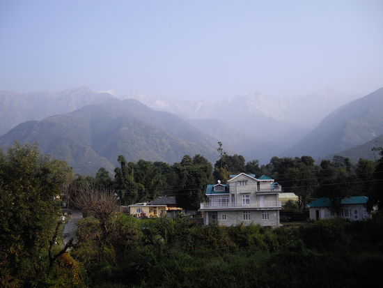 Aussicht vom Camp auf den Himalaya