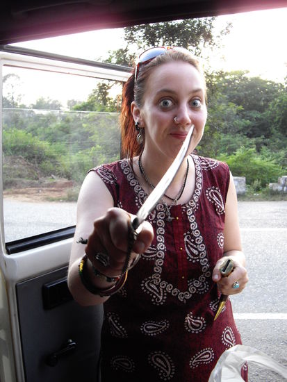 Don't mess with Angie and Susan (the knife)