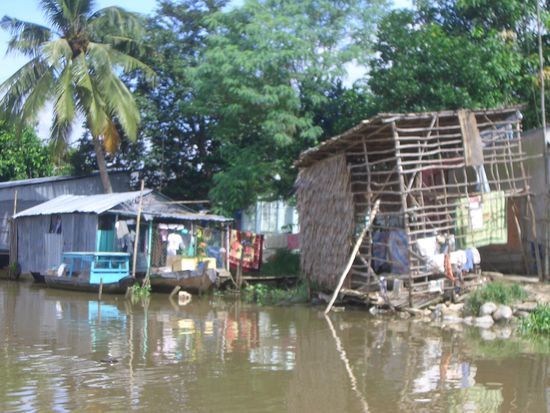 Behausung im Mekongdelta