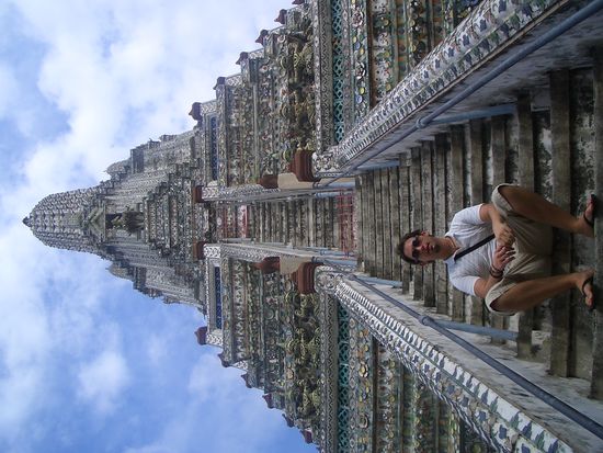 Wat Arun (Dani brauchte 15 Minuten runter und war vor Angstschweiss triefend nass)