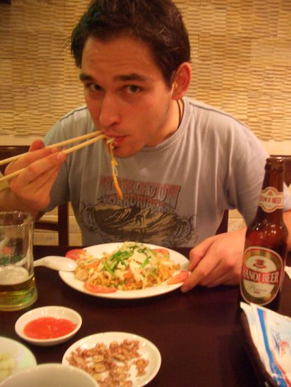 im Restaurant der Tuebingerin (noch etwas ungeuebt)