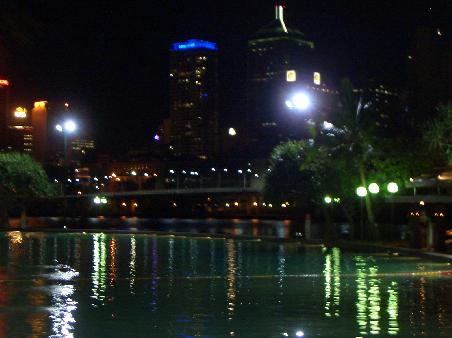 die Lagune bei Nacht